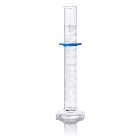 Globe Scientific Cylinder, Graduated, Globe Glass, 100mL, Class A, To Deliver (TD), Dual Grads, ASTM E1272, 1/Box 8300100